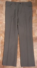 VTG Wrangler Polyester 82GY Gray Slack Pants Jeans Measure 36X31 TAG 38/32 USA