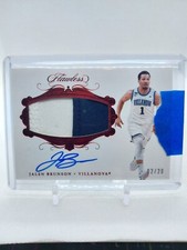 2018 Flawless SSP 2/20 Rookie Patch Auto RC Jalen Brunson Red