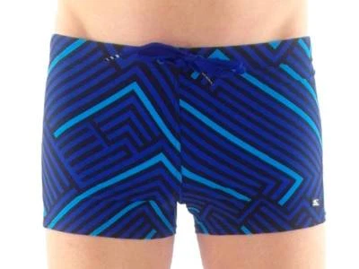O'neill Maillot de Bain Serré Keramas Geo Blau Laçage Motif Allover - Photo 1/3