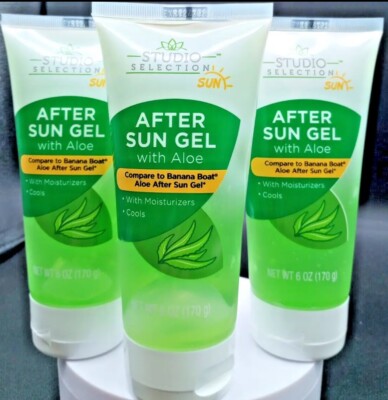(Lot of 3) Studio Selection After Sun Gel with Aloe - 6 oz Ea. - EXP 2025