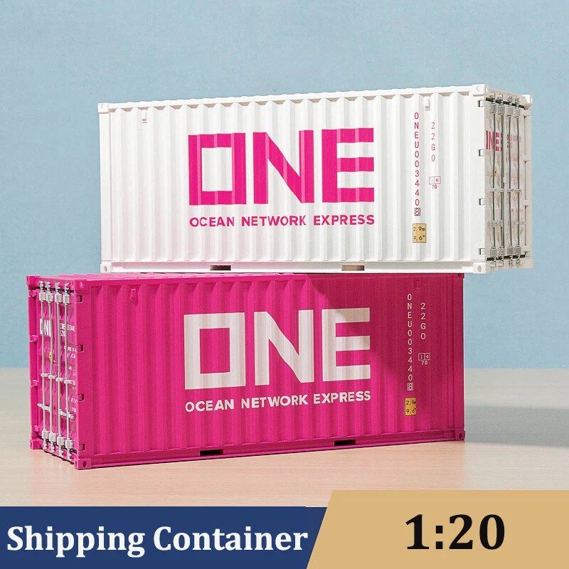 1/20 Diecast Freight Container Pink Model Ocean Network Express Kids Toys - Image 3 of 4