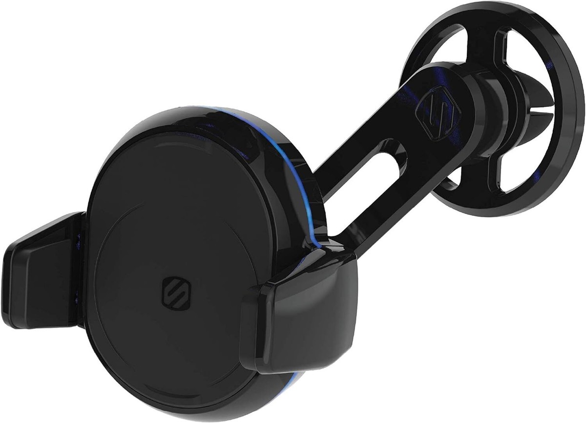 Scosche Magic Grip Vent Auto Grip Wireless Charging Mount Black