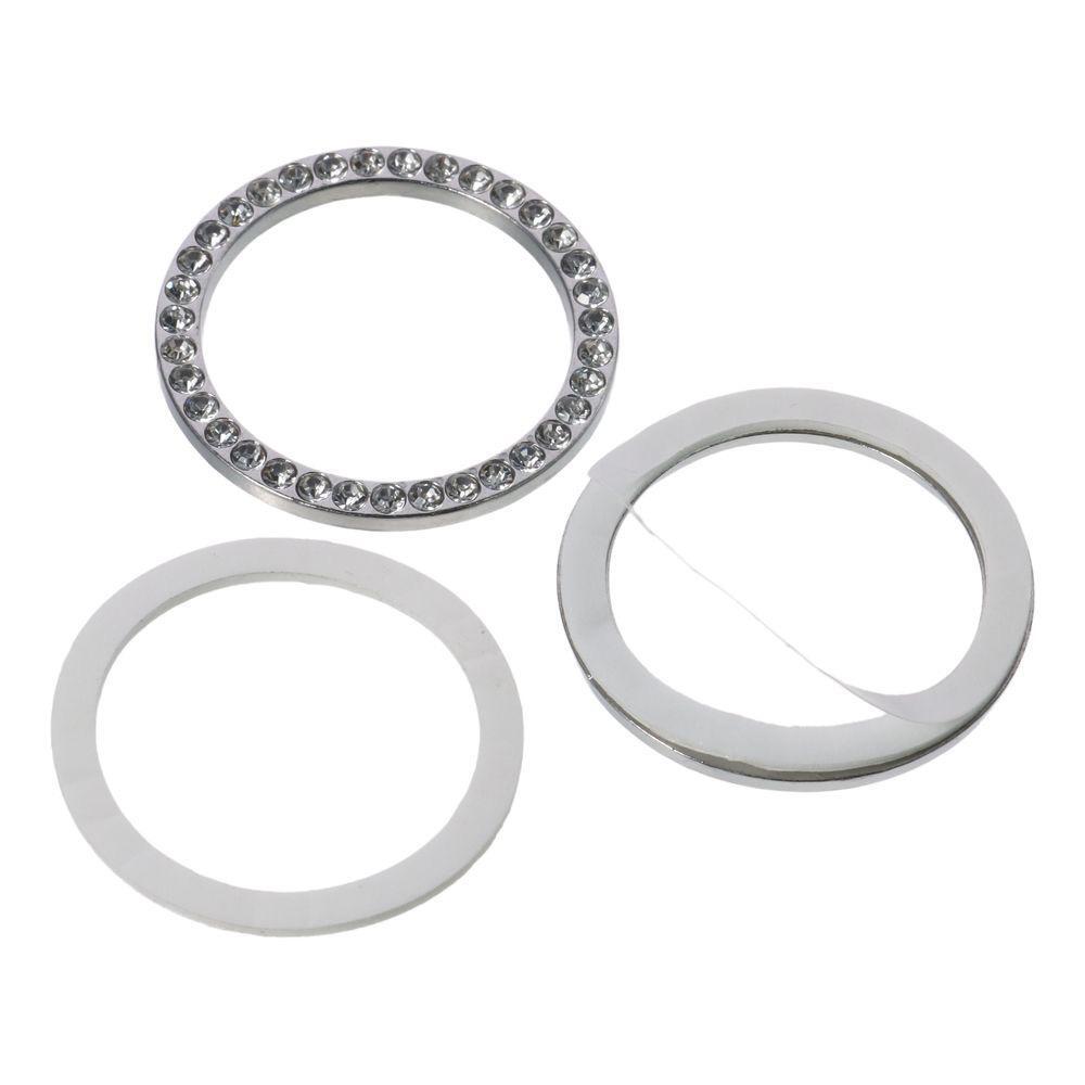 4PCS 2.75inch Bling Car Cup Holder Coaster White Round Car Coasters for