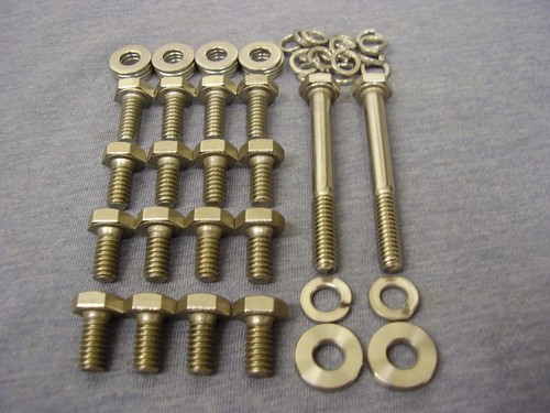 Ford Kent PRE-CROSSFLOW STAINLESS STEEL HEX Head Sump Bolt & Washer Kit (18) - Picture 4 of 5