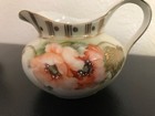 Antique Porcelain Erdmann Schlegelmilch Sugar and Creamer with Red Poppies — photo 3