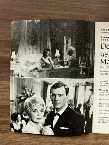 Der Fälscher von London Karin Dor, Hellmut Lange 1961 dänisches Filmprogramm - Bild 2 von 7
