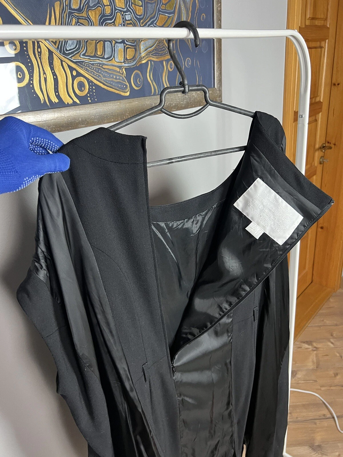 MAISON MARGIELA Abito oversize nero Maison Martin Margiela x H&M sistema operativo