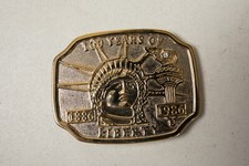 100 Years of Liberty Belt Buckle R3E-36 1886-1986 Statue of Liberty