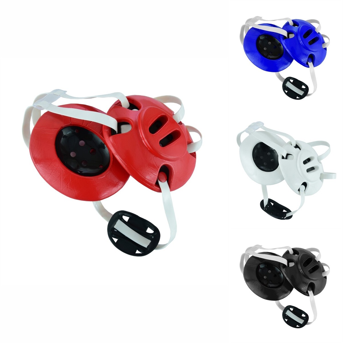 Protège-Oreilles MMA - Néoprène - Coques Moulées - Ajustement 3 Points - Taille L/XL Adulte - Noir