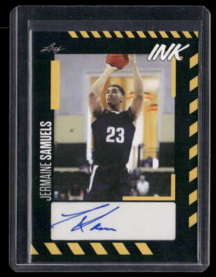2023-24 Leaf Ink: Base Autographs Gold #BA-JS1 Jermaine Samuels