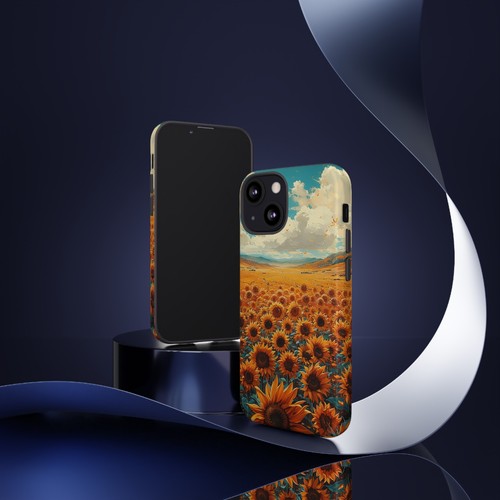 Phone Case for iPhone, Pixel, Galaxy - Sunflower Field Floral Sky Flower Cover - Picture 73 of 191