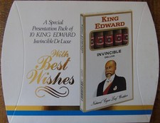 Vintage King Edward Invincible De Luxe Large Presentation Cigar Pack/ Box Empty