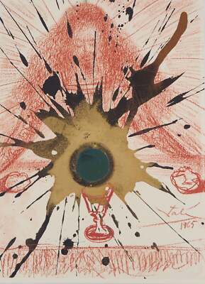 Salvador DALI: Das Letzte Abendmahl, Originale Lithographie Signiert, 1967