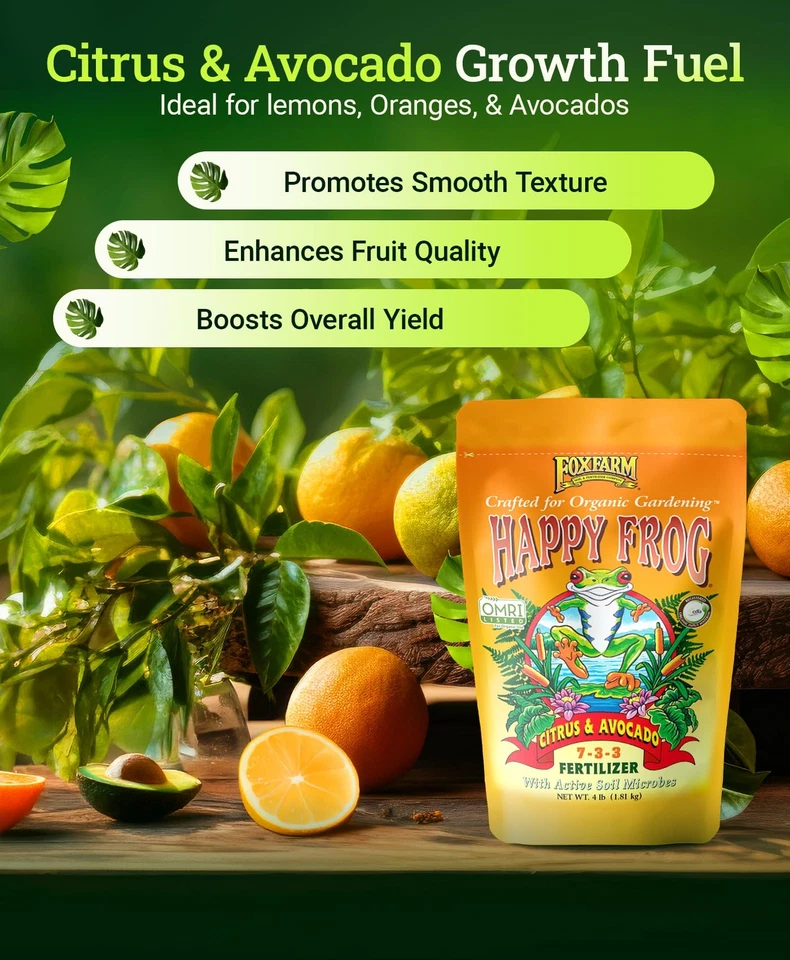 4 lb Organic Citrus Avocado Fertilizer for Lemon Orange Trees NPK 7 3 3 - Image 3 of 4