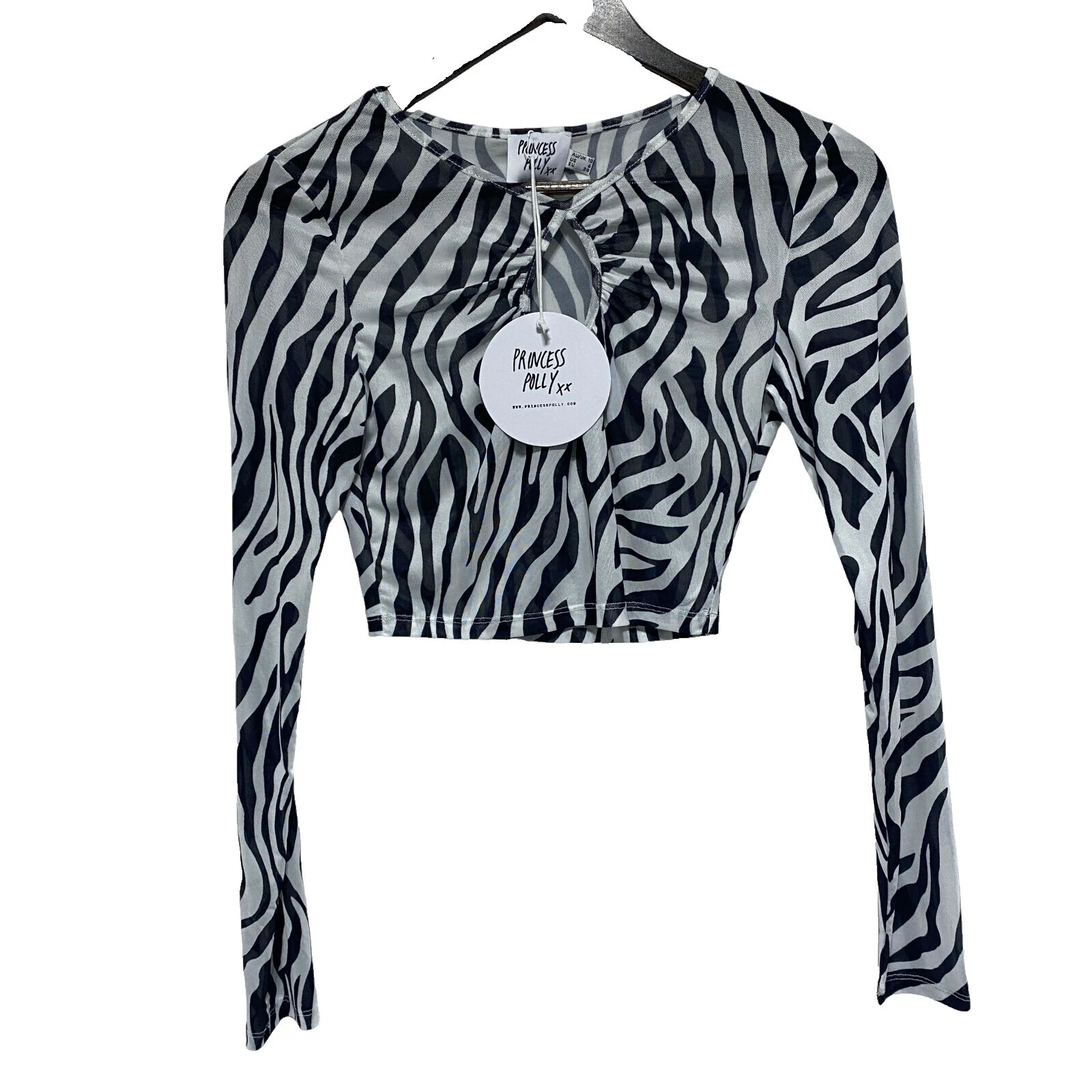 Polyester Zebra Tops for Women