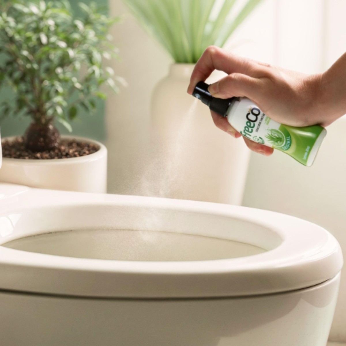 Spray WC Anti-odeurs Freeco Before You Go - Aux Huiles Essentielles D'agrumes, Lot De 3x20g