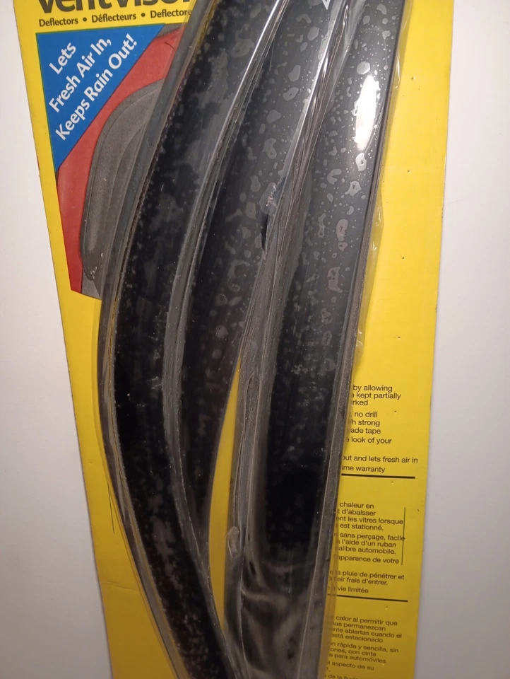 Deflector de ventana lateral para ventilador Chev-GM Chev-GM automático (AVS) - negro 4 piezas (94355) Foto 4 de 4