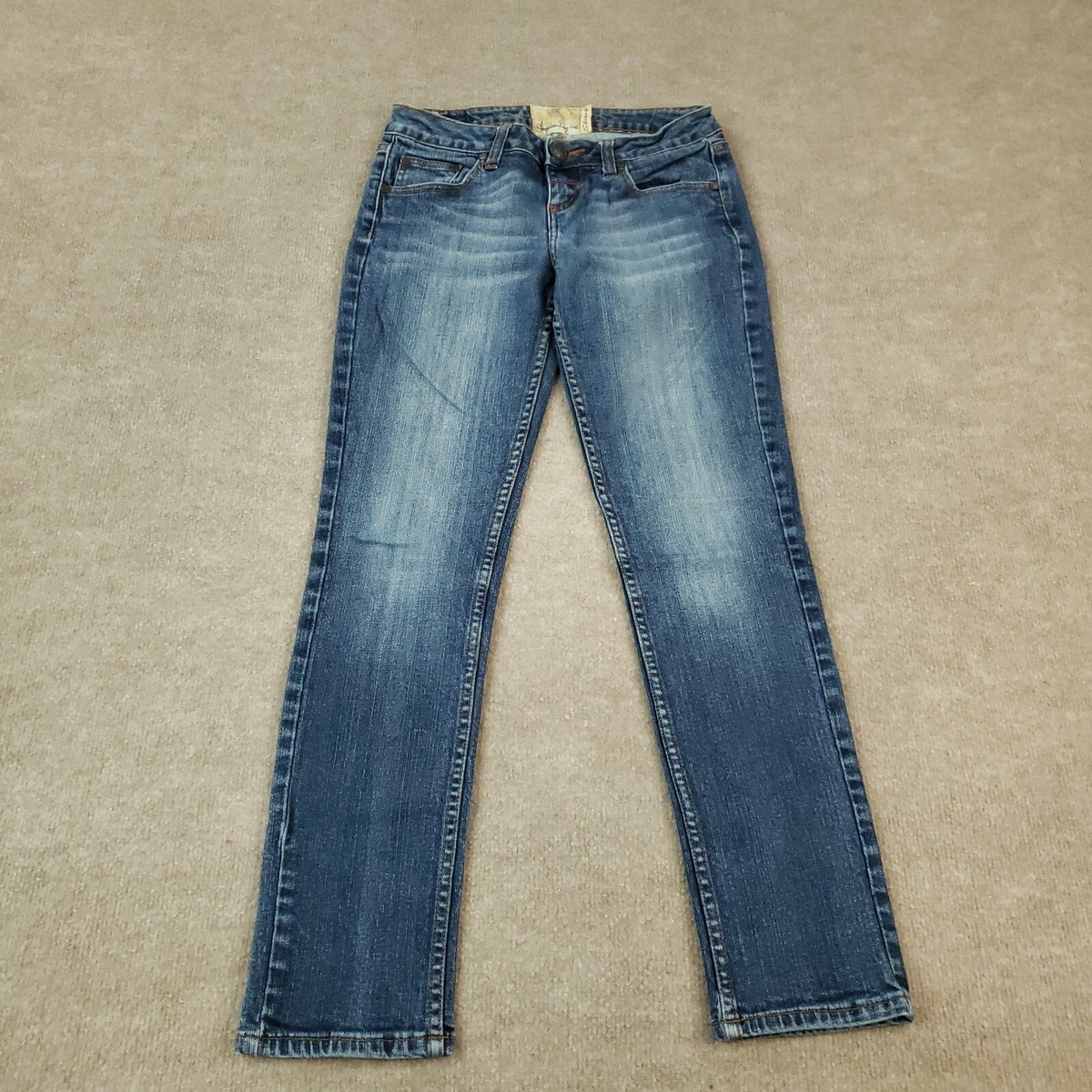American Rag Cie Women Jeans Size 3 Short 27x27 Blue Denim Stretch
