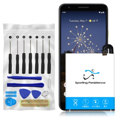 High Capacity 4320mAh Battery Screwdriver Tool Set fit Sprint Google Pixel 3a XL