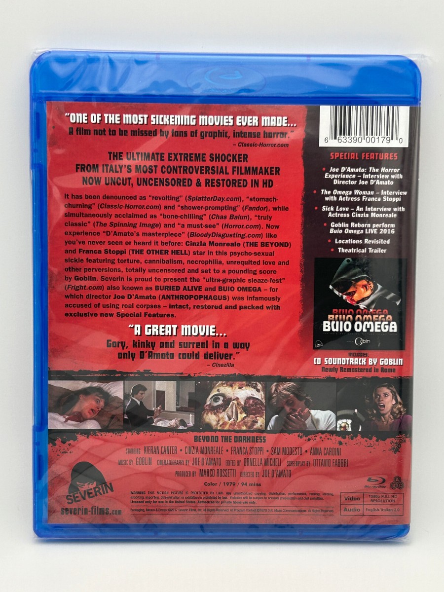 Beyond the Darkness (1979) Blu-ray + CD Severin Joe D'Amato Horror