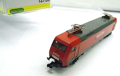 Trix 12758 E-Lok BR 152 Railion Ep Ⅴ 12758 MINITRIX N E-LOK BR 152 Railion Loc rot OVP Spur N 1
