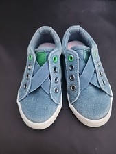 Cat Jack Toddler Girls' Adair Slip-On Sneakers - Blue Denim-7