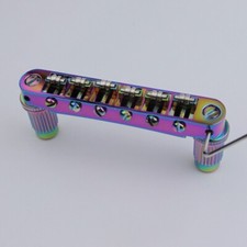 Guyker Tune-O-Matic Roller Saddle Guitar Bridge For LP SG 6 String Rainbow