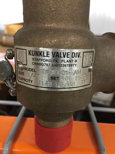 kunkle pressure safety valve pricelist