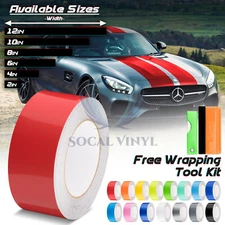 Gloss Color Racing Stripes Vinyl Wrap Decal For Mercedes Benz Stripe 25FT / 50FT