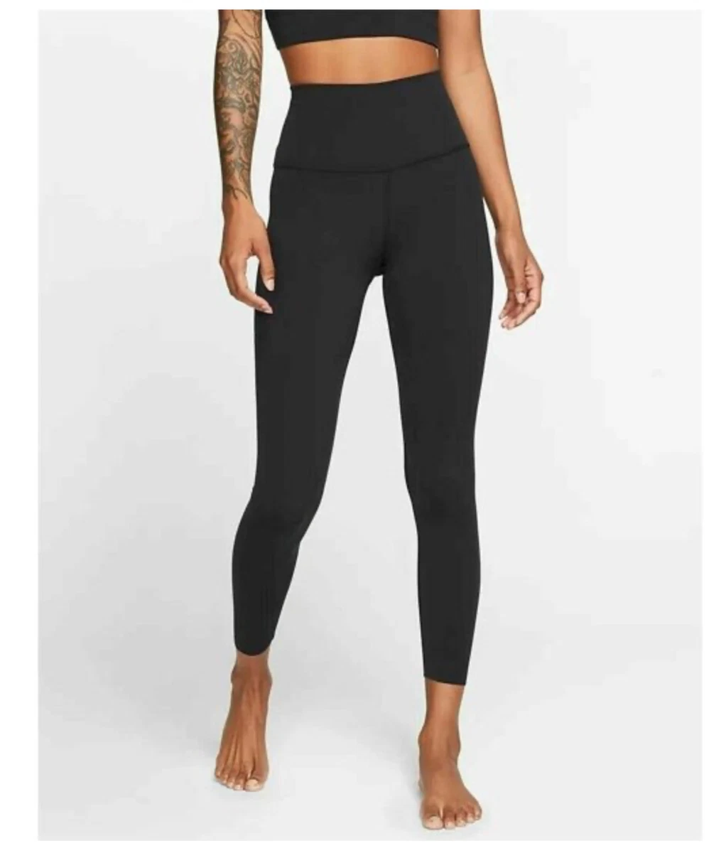 NIKE YOGA Women's High Rise 7/8 Ankle Leggings CU5293-010 - Black