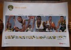 SEATTLE SONICS 2001-02 Season Schedule w/ Holographic & 6 players, 36" x 24"  — photo 2