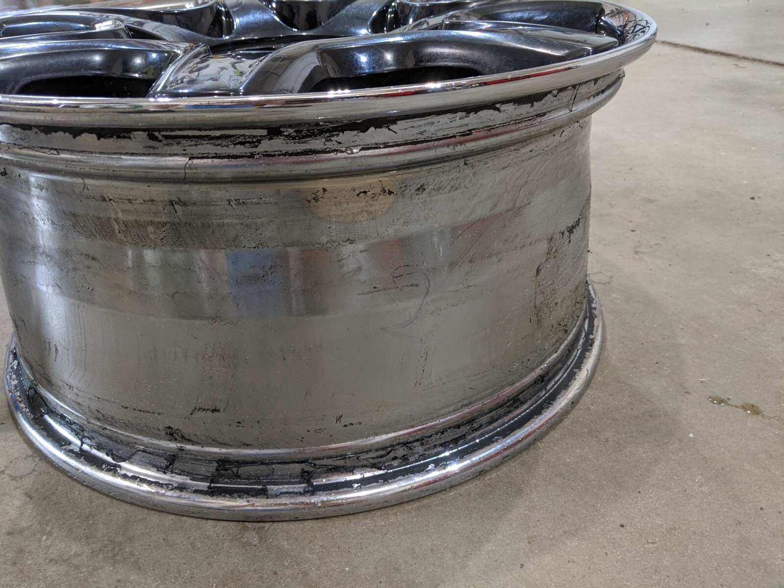 black & chrome Bentley Continental flying spur mulliner 7 spoke OEM wheel rim 20