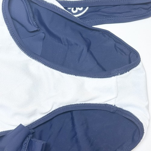 Janie and Jack Eyelet Ruffle 2-Piece Swimsuit Navy & White Girls 12 Nautical - Picture 5 of 8