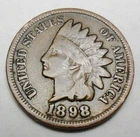 1898 P Indian Head Cent Penny  *VG - VERY GOOD*   **FREE SHIPPING**
