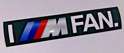 BMW Motorsport M Power I M Fan 3 x 15 cm Aufkleber Sticker NEU (E73)