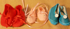 THREE Pairs of Dolls Soft Slippers