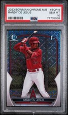 2023 BOWMAN CHROME MEGA BOX MOJO REFRACTOR RANDY DE JESUS #BCP-19 PSA 10