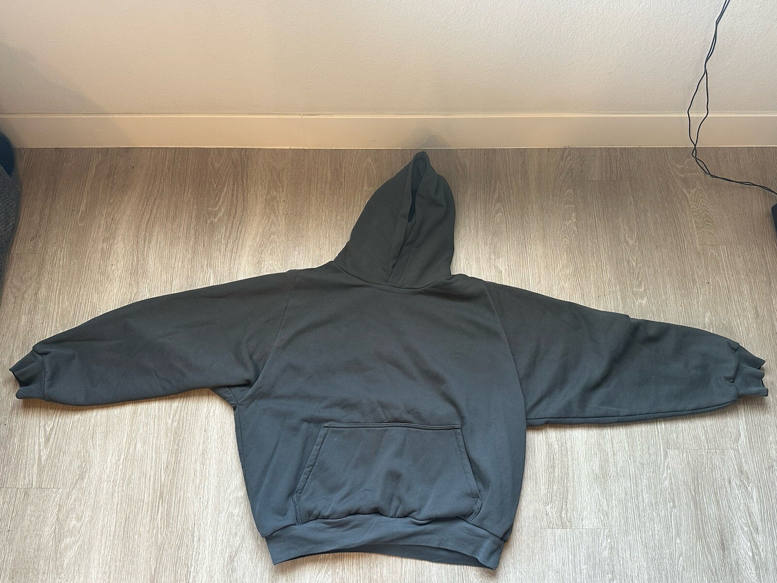 Yeezy Gap Balenciaga Logo Shrunken Hoodie XL - Gem