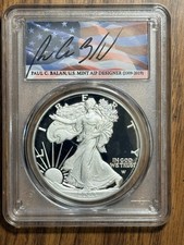 2023 W PROOF SILVER EAGLE PCGS PR70 CONGRATULATION SET FDOI BALAN SIGNED POP 33