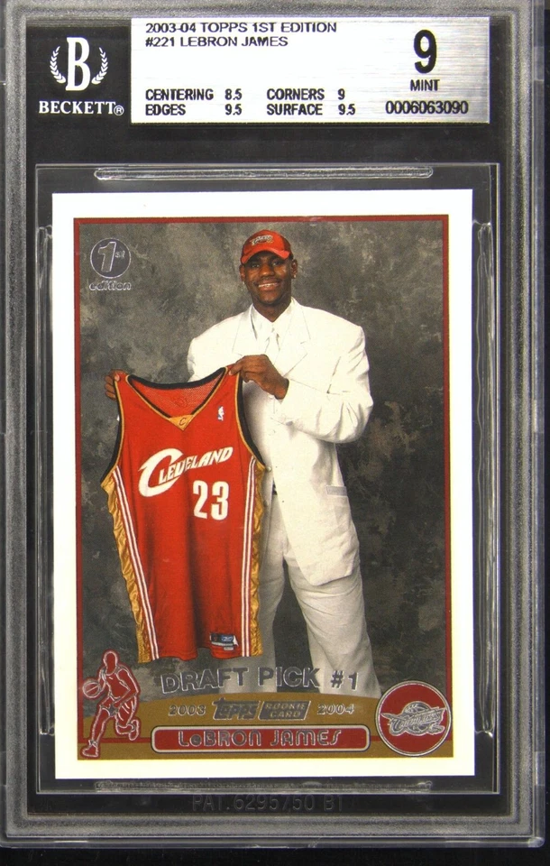 2003-04 Topps primera edición #221 Lebron James BGS 9