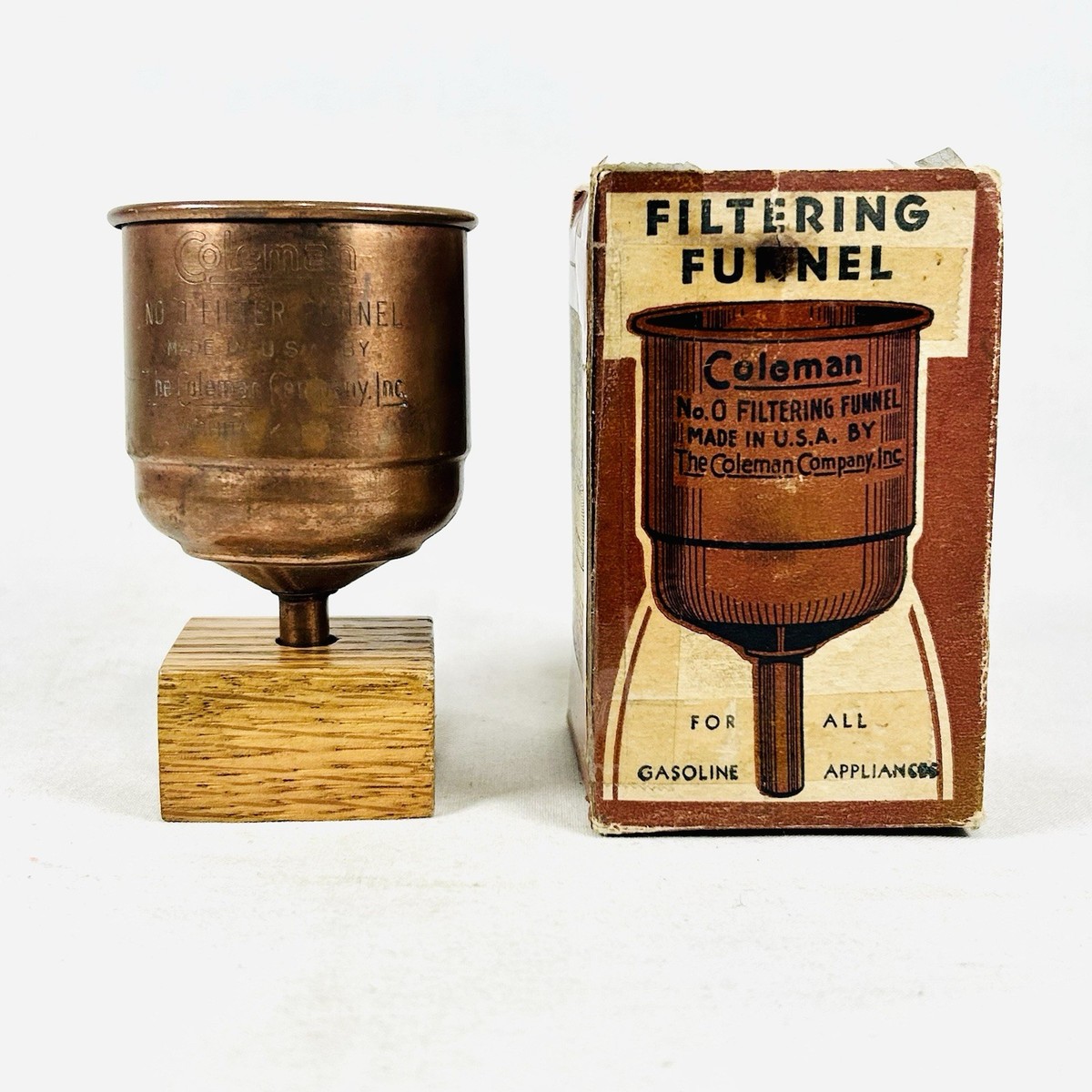 ライト・ランタン Coleman No.0 Copper Funnel Vintage Used US Copper Coleman Lantern and Stove No 0 Funnel