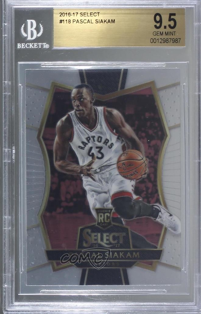 2016-17 Panini Select Premier Level Pascal Siakam #118 BGS 9.5 GEM MINT v6g