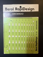 Berol RapiDesign Drafting Template R-32 Arrowhead