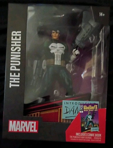 Marvel The Punisher 1:6e Schaal Collectible met Scene & Comic (The