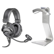 Audio-Technica BPHS1 Broadcast Stereo Headset with On-Stage Stands Bundle