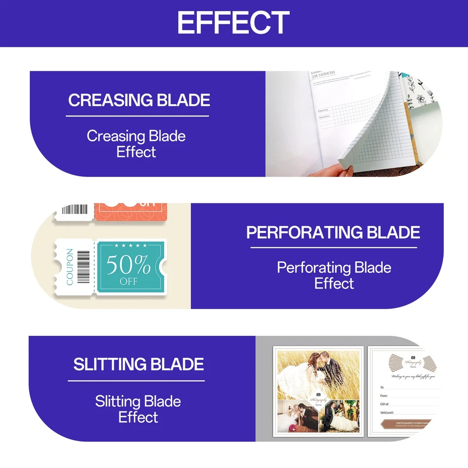Paper Folding Machine Adjustable Paper Perforating Tool Electric Paper Cutter - Image 2 of 4