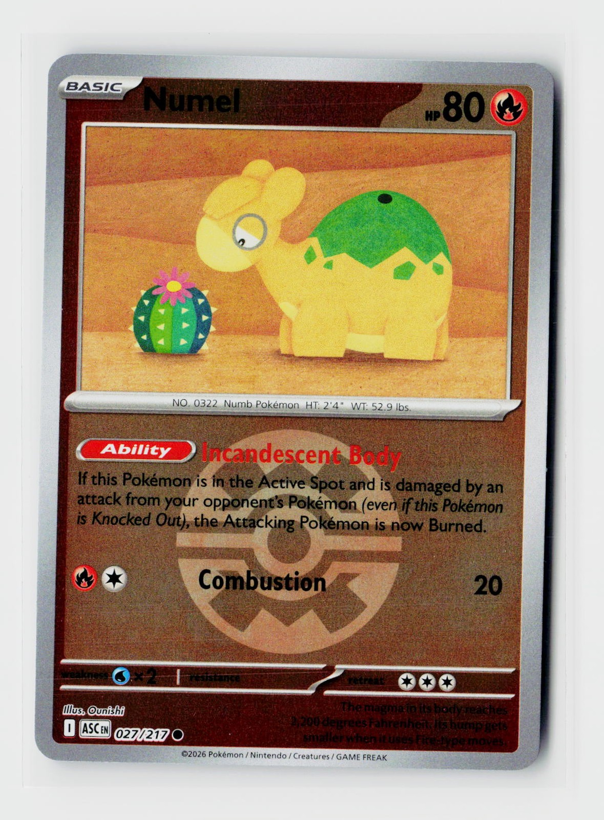 Numel - (Quick Ball) Common ME: Ascended Heroes 027/217 NM