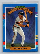 1991 Donruss - Diamond Kings Barry Bonds #4 3 Yellow Stripes on Right