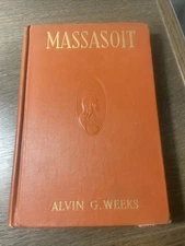 Massasoit Of The Wampanoags 1920 Privately Printed Hardcover Antique Book