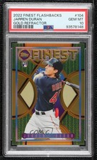 2022 Finest Flashbacks Gold Refractor 31/50 Jarren Duran #104 PSA 10 GEM MT 04cw